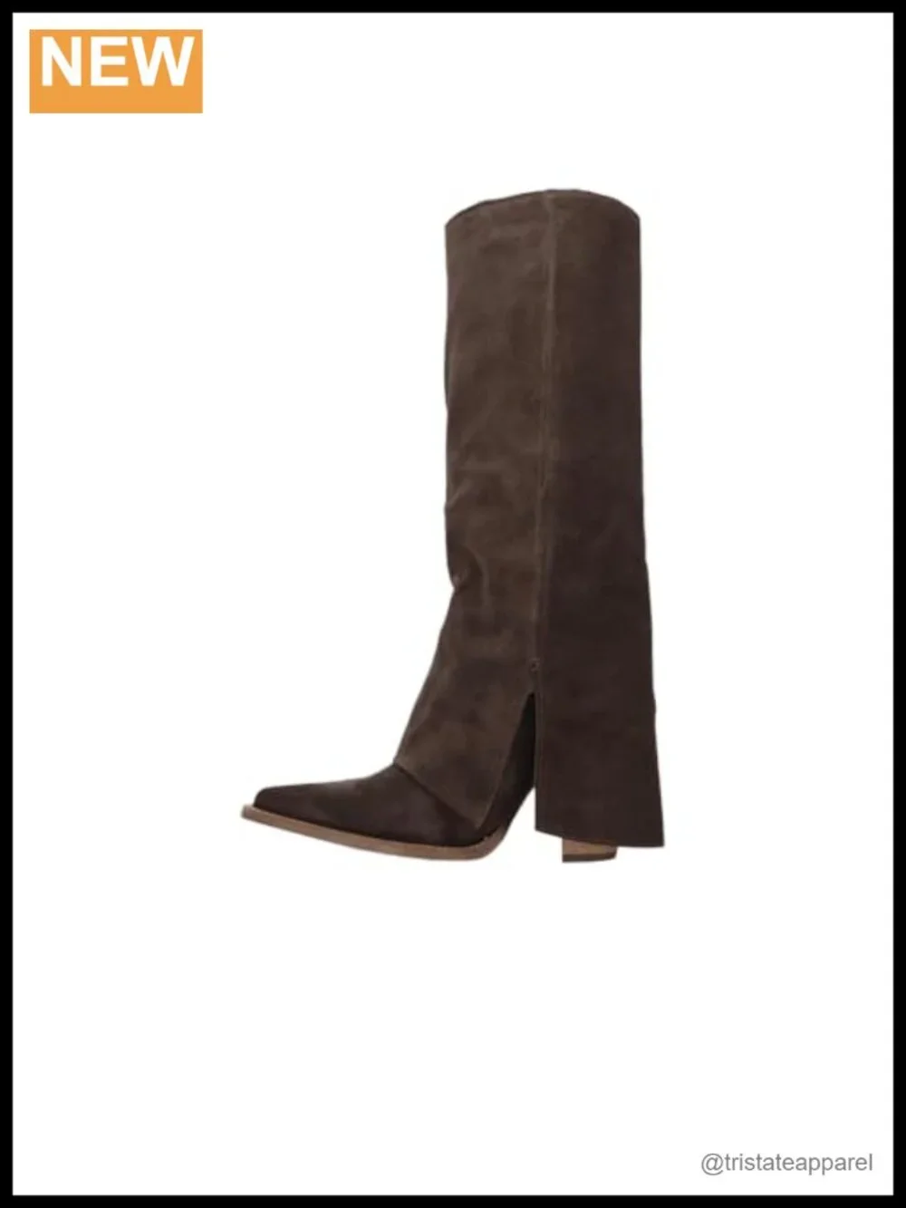 Dingo Buckle Bunny Suede Leather Casual Boots Over the Knee Mid Heel